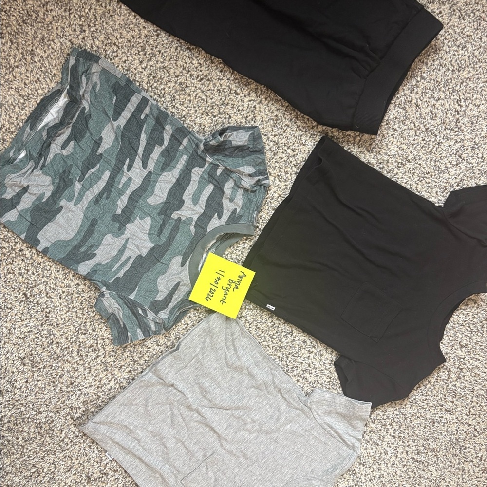 Little Sleepies Kids Matching Set - Camouflage, Black, and Gray 18-24m